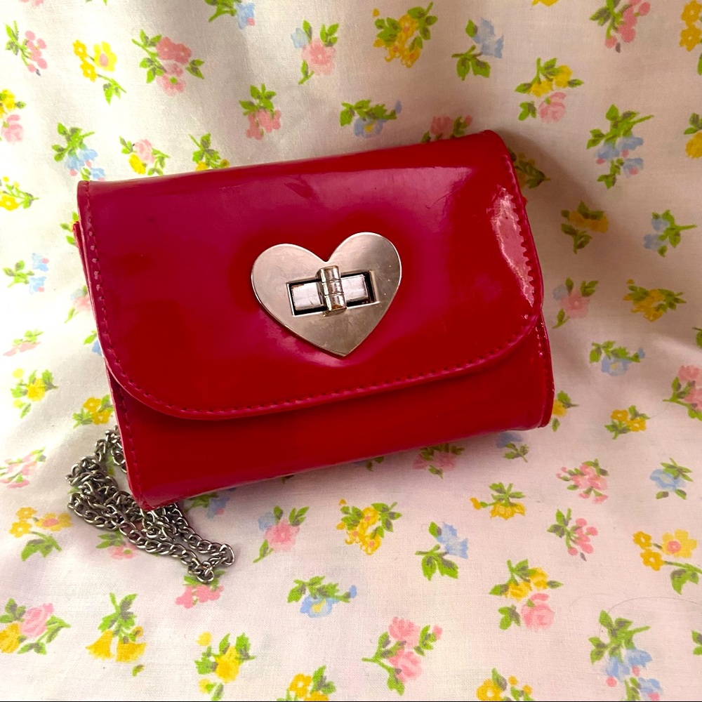Red Heart Lock Purse